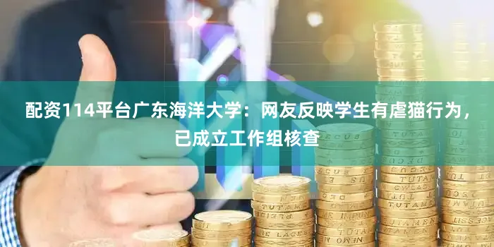 配资114平台广东海洋大学：网友反映学生有虐猫行为，已成立工作组核查