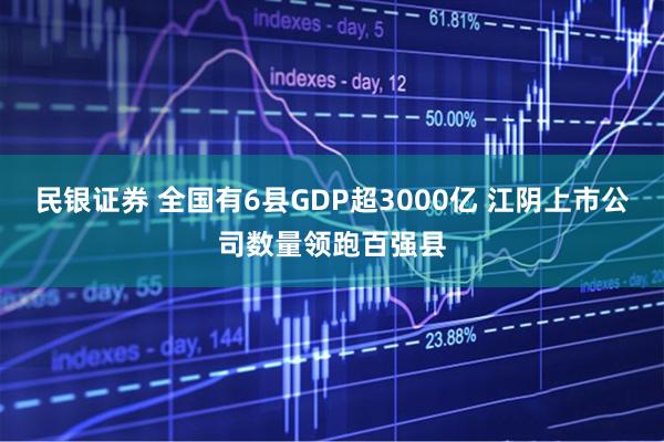 民银证券 全国有6县GDP超3000亿 江阴上市公司数量领跑百强县
