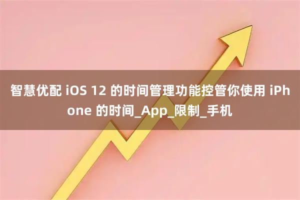 智慧优配 iOS 12 的时间管理功能　控管你使用 iPhone 的时间_App_限制_手机